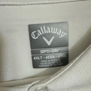 Callaway Polo Shirt in Light Beige and Black Label